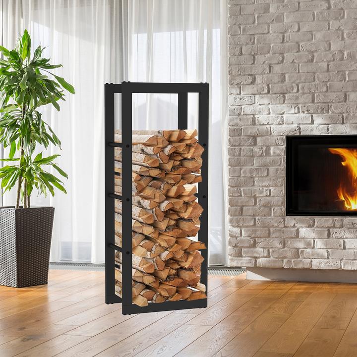 Produktbild Toboli Kaminholzregal (40 x 25 x 100 cm)
