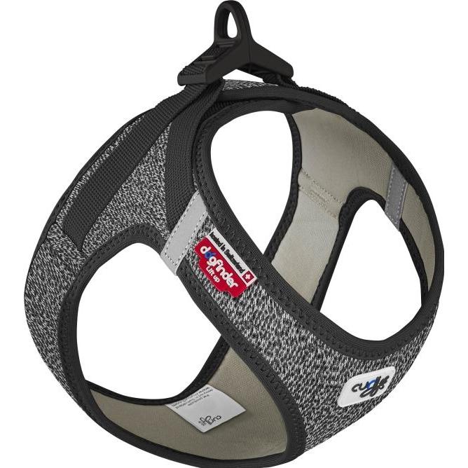 Curli Vest Hundegeschirr Air-Mesh Merino Clasp Schwarz 3XS (3XS, Hund), Halsband + Leine