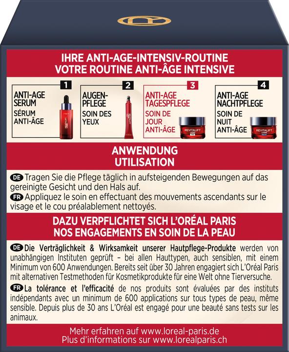 Immagine prodotto L'Oréal Paris L'Oréal, Paris Revitift Laser X3 Anti - Age, trattamento intensivo per il giorno, 50 ml (50 ml, Crema da giorno)