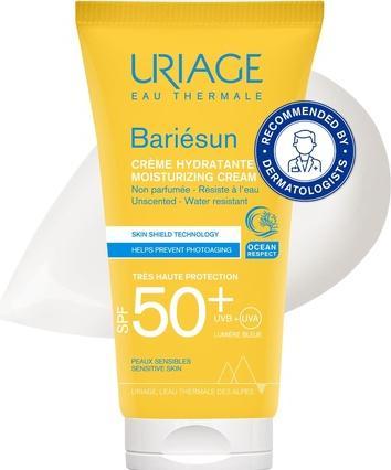 Actual product image Uriage HydrataÄnÃ krém na opalovánÃ pro citlivou pokoÅ¾ku SPF 50+ Bariesun (Moisturising Creation (Suntan cream, SPF 50, 50 ml)