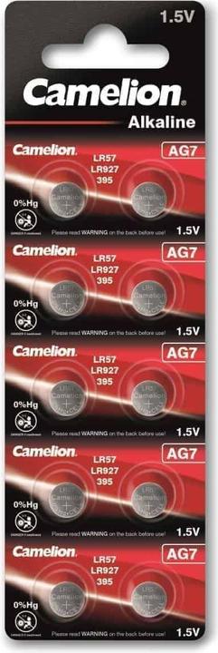 Produktbild Camelion Batterie Alkaline AG7 0% Mercury/Hg 10 St. - Batterie - 9V-Block (10 Stk., LR44, 34 mAh)