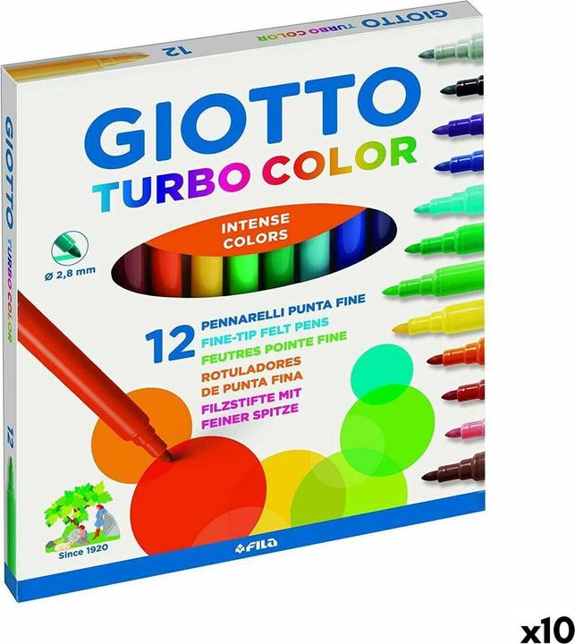 Immagine prodotto Giotto Set di pennarelli colorati Turbo Colour (10 pezzi) (12 x)