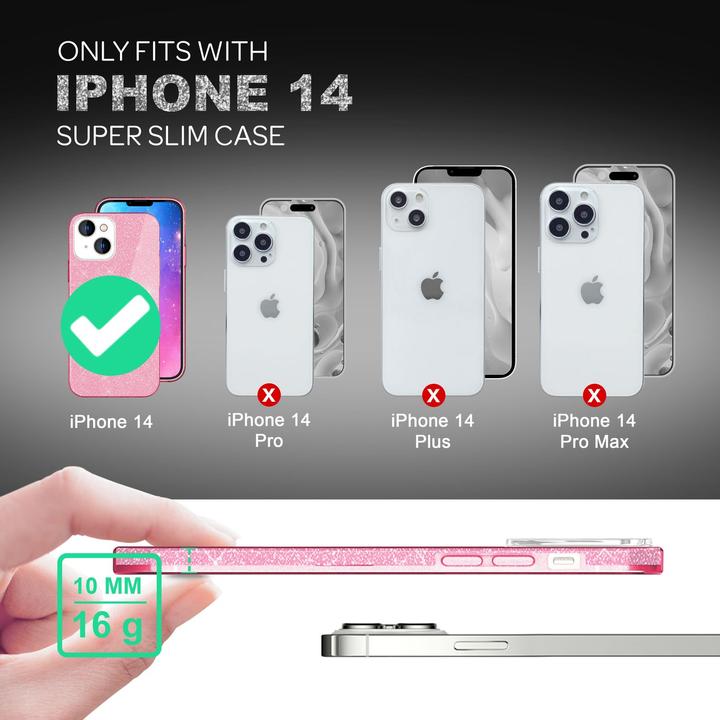 Produktbild Nalia Glitzer Hülle (Apple iPhone 14)