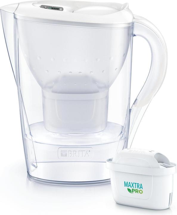 Actual product image Brita Marella weiss inkl. inkl. 1x ALL-in-1, 1x Extra Kalk (2.40 l)