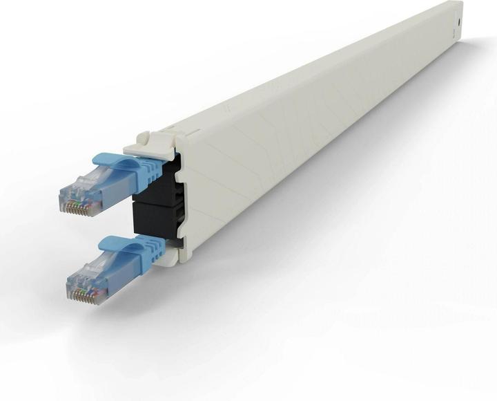 Produktbild PATCHBOX one / Cassette / 30RU / Cat 6A, UTP, 1.8 m, Blau (U/UTP, CAT6a, 1.80 m)