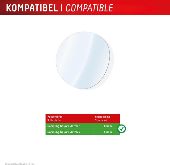 Produktbild Displex Schutzfolie, Panzerfolie, Doppelpack (Galaxy Watch 7)