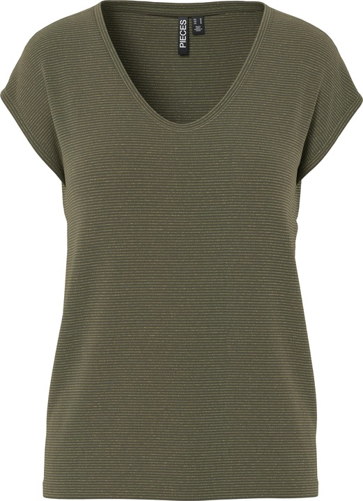 Pieces Pcbillo Tee Lurex Stripes Noos Bc (XXL)