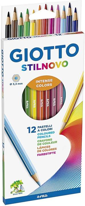 Immagine prodotto Giotto Stilnovo matite colorate scatola di cartone multicolore, 12 pezzi (Multicolore, 12 x)