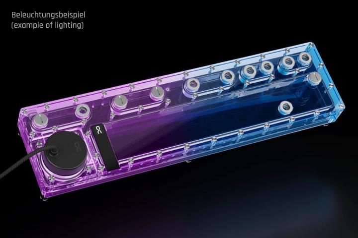 Image du produit Alphacool AGB Core Distro Plate 480 Links mit VPP D5 Apex Pumpe