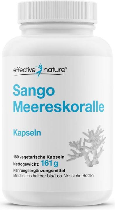 Produktbild Effective Nature Sango Meereskoralle (180 Stück, Kapseln, 161 g)