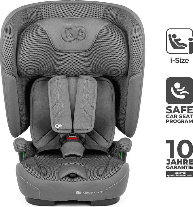 Actual product image KinderKraft Car Seat FIX2GO i-Size 76-150cm GREY (Child seat, ECE R129/i-Size Standard)