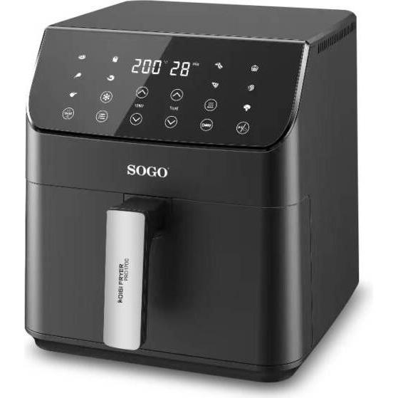 Sogo Human Technology FRE-SS-10890 Heissluft-Fritteuse 1700W Überhitzungsschutz, Timerfunktion, mit, Fritteuse, Schwarz,...