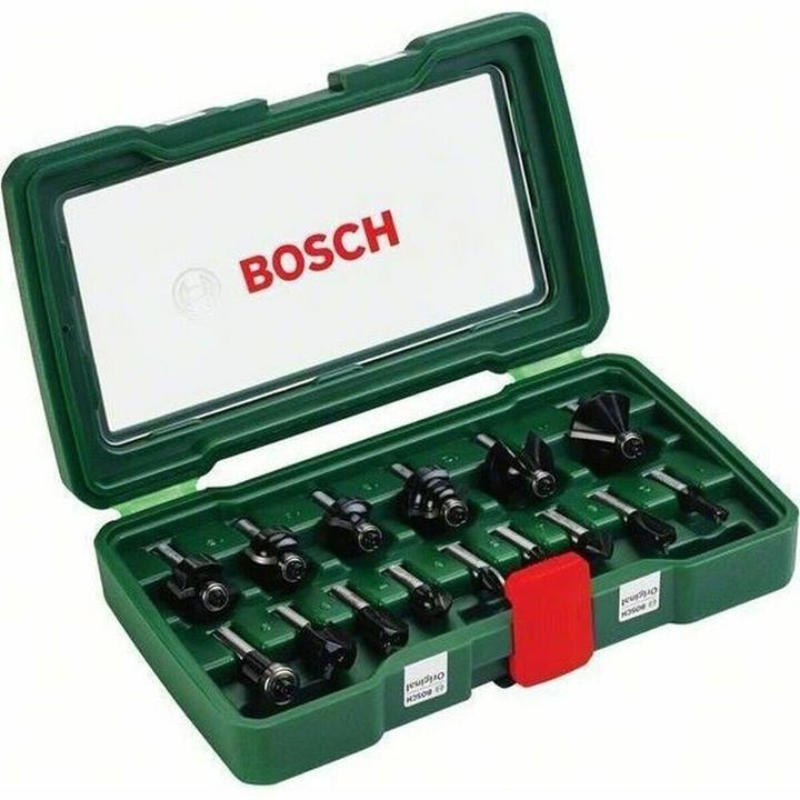 Produktbild Bosch Zubehör HM-Fräser-Set mit 8 mm Schaft, 15-teilig
