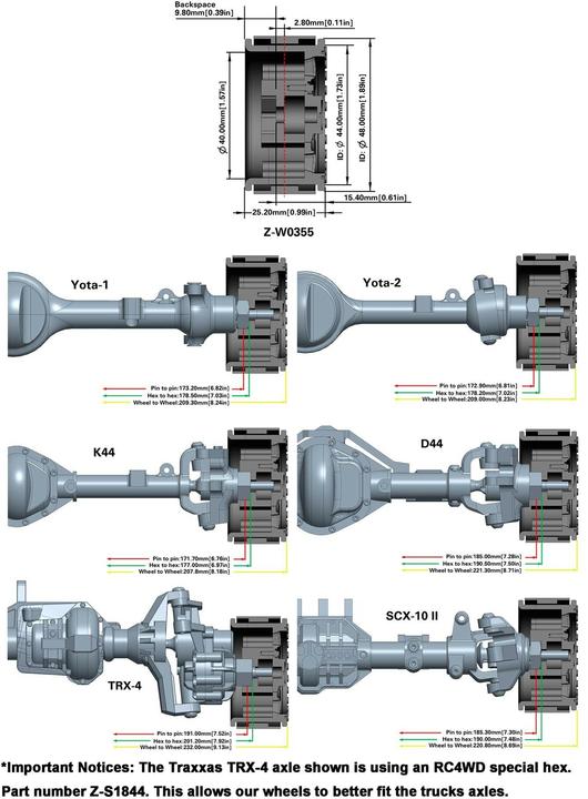 Produktbild Rc4Wd Felgen Beadlock KMC Machete 1.7 4 Stück
