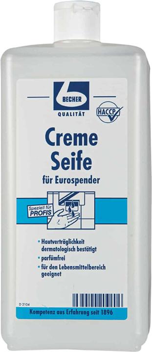 Becher Creme Seife weiss für Eurospender (Seifenlotion, 1000 ml)