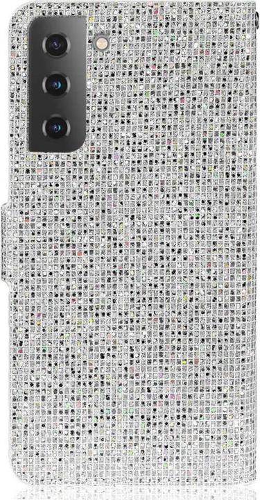 Actual product image Cover-Discount Galaxy S23 - Glitter Leather Case silver (Samsung Galaxy S23+)