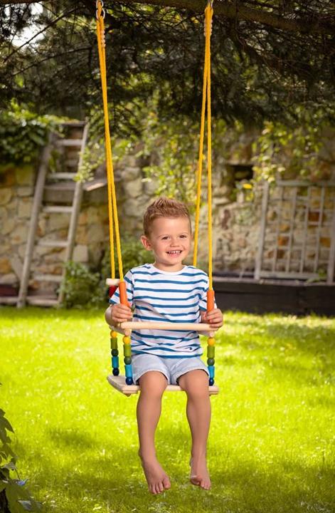 Productafbeelding Woody Schommel gekleurd met rugleuning