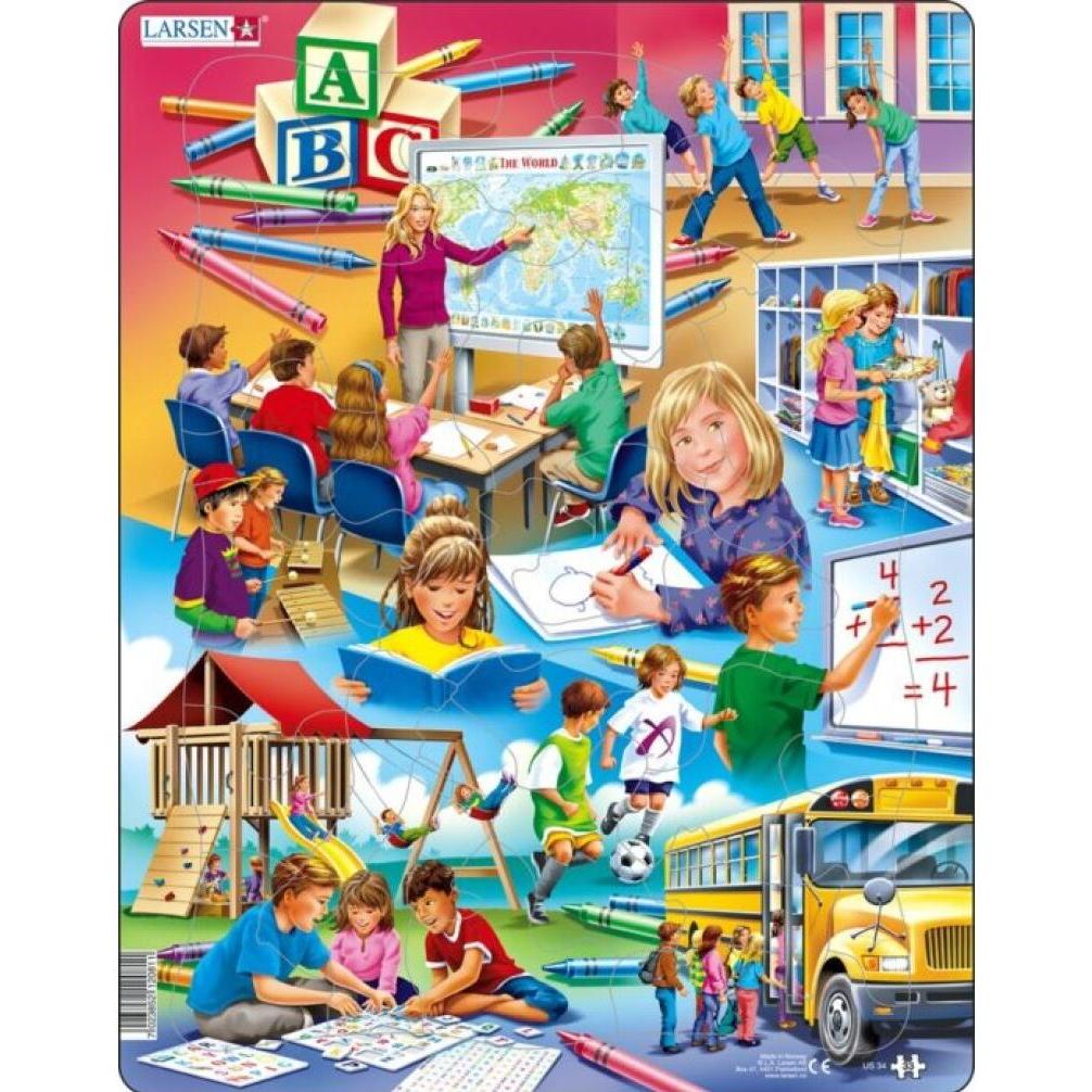 Larsen Puzzle Schule 33 Teile