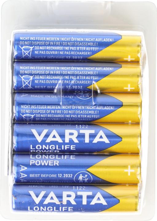 Produktbild Varta LONGLIFE Power (24 Stk., AAA / LR03 / Micro / R03 / AM4 / MN2400 / KR03, 1260 mAh)