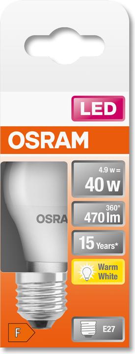 Image du produit Osram Star Classic P (E27, 40 W, 470 lm, 1 x, F)