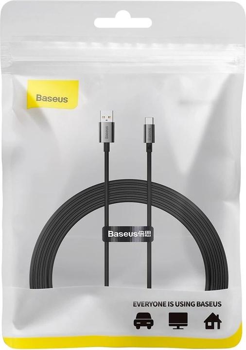 Actual product image Baseus Cable USB do USB-C Superior 100W 1.5m (black) (1.50 m, USB 2.0, 100 W)