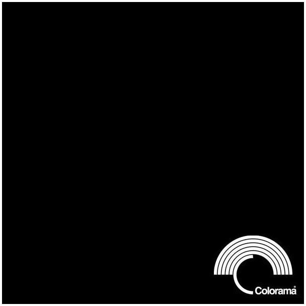 Productafbeelding Colorama Papier achtergrondrol 1,35 x 11 m Zwart (135 cm, 1100 cm)