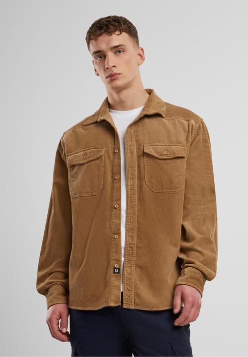 Produktbild Brandit Corduroy Classic Langarm-Shirt Grösse 6XL Farbe Kamel (6XL)