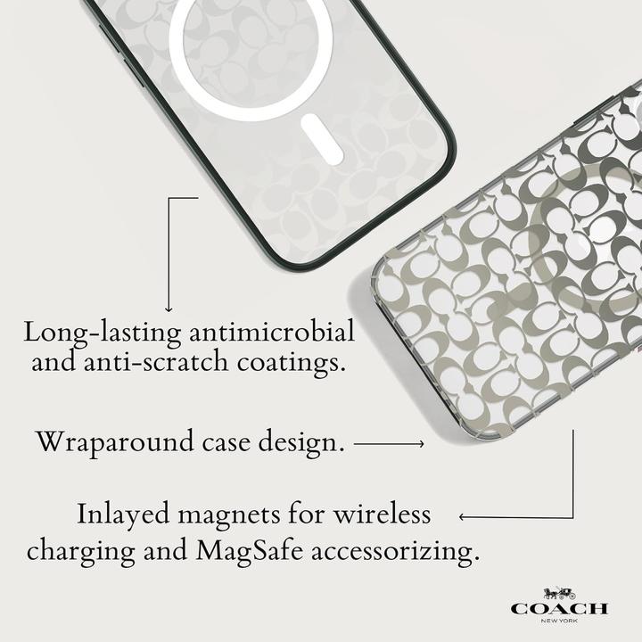 Produktbild Coach Signature C Ombre MagSafe – iPhone 15 Pro Max Hülle (Deep Forest) (Apple iPhone 15 Pro Max)