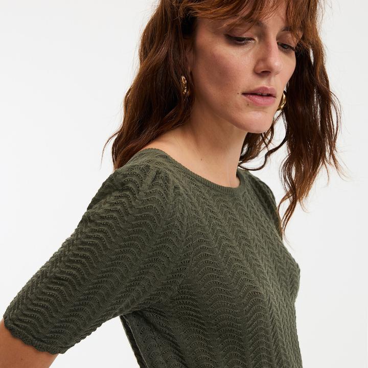 Produktbild La Redoute Collections Feinstrickpullunder mit rundem Ausschnitt (XL)