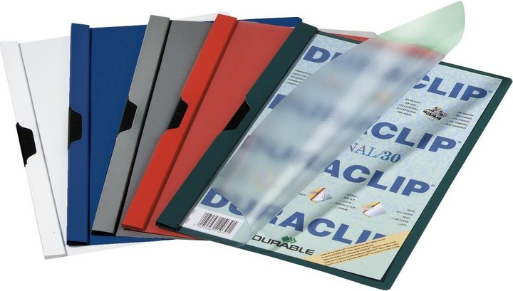 Actual product image Durable 25 clip files DURACLIP assorted colours (A4, 25 x)