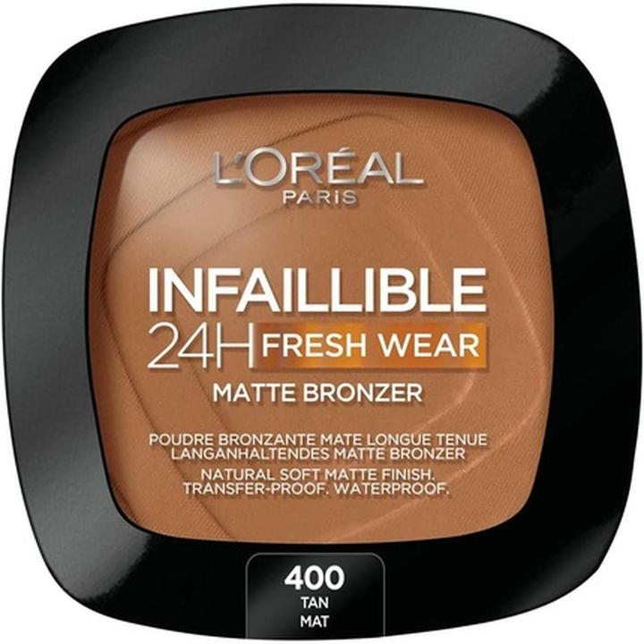 Actual product image L'Oréal Paris INFAILLIBLE 24H fresh wear matte bronzer #400-tan doré 9 gr (400-tan doré, Bronzer, 9 g)