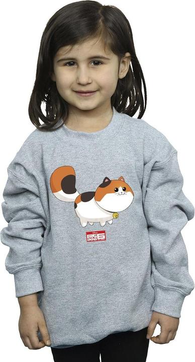 Actual product image Disney Girls Big Hero 6 Baymax Kitten Pose Sweatshirt (152, 158)