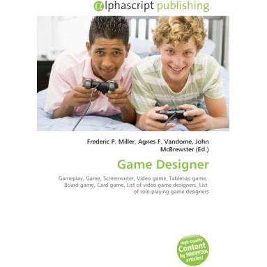 Game Designer, Fachbücher von Agnes F. Vandome, Frederic P. Miller, John McBrewster