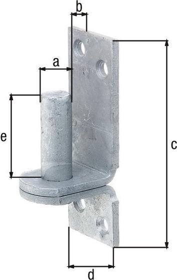 Actual product image GAH Clamp DI on plate 16x13mm hot-dip galvanised (Blocks, 1 pcs.)