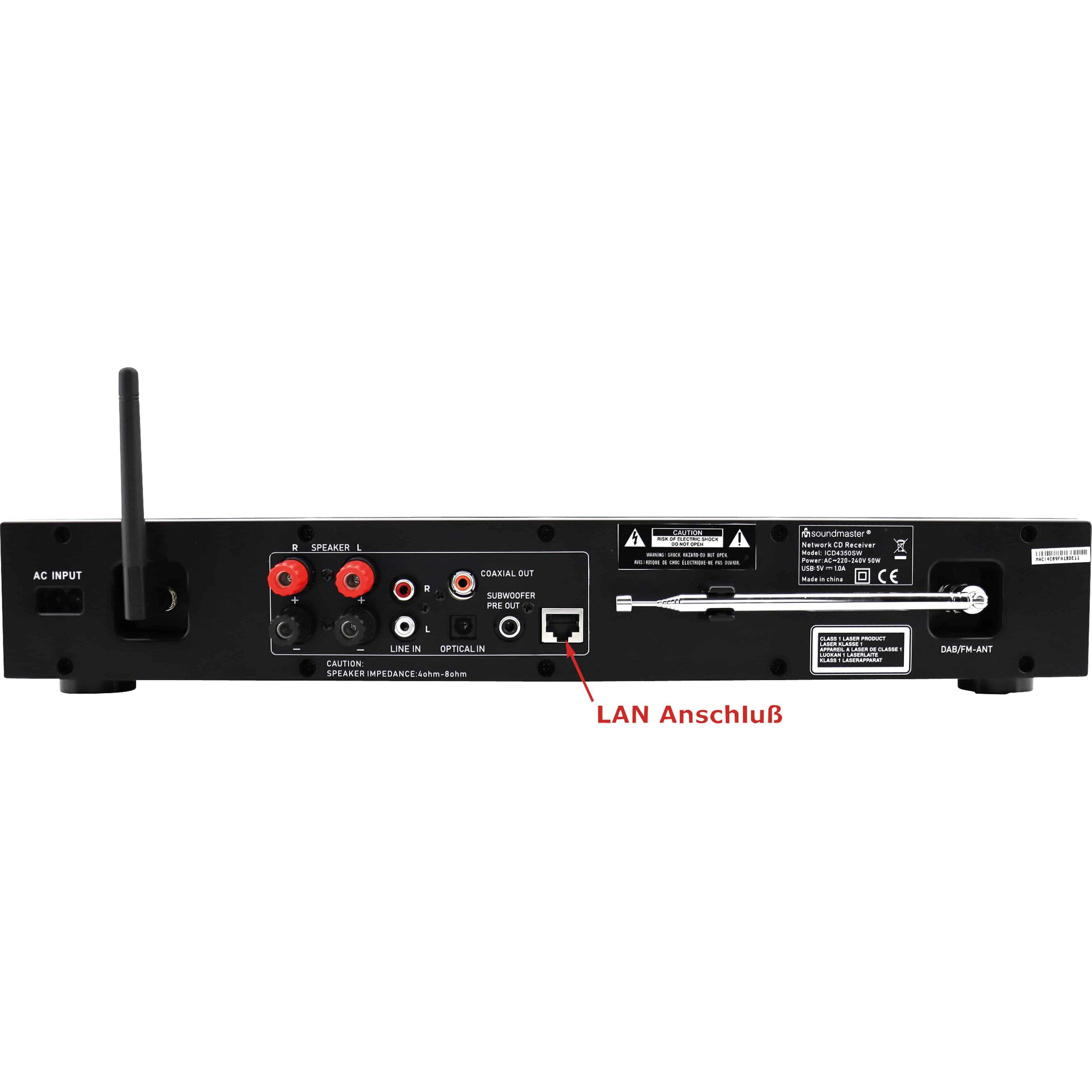 Thumbnail - Soundmaster ICD4350SW (Internetradio, FM, DAB+, WLAN, Bluetooth), Radio, Schwarz