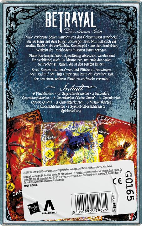 Actual product image Hasbro Betrayal: The Lost Souls Card Game *German version* (German)