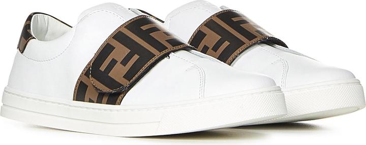 Actual product image Fendi Kids Sneakers White (32)