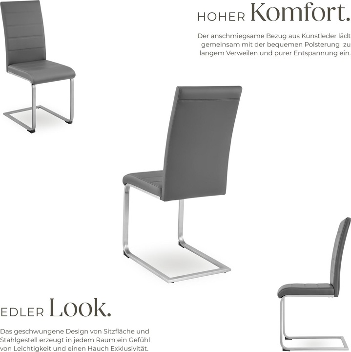 Actual product image tectake 4 x swing chair
