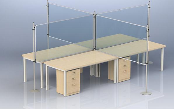 Image du produit eurokraft basic Cloison de séparation (120 x 180 cm)