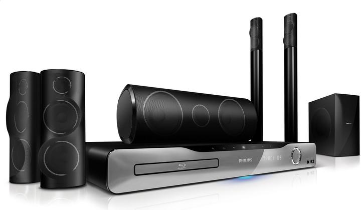 Produktbild Philips HTS5580, 5.1 Blu-ray Heimkinosystem, 3D, 1000 Watt (200 W)