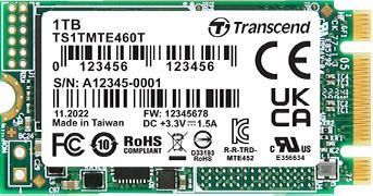 Image du produit Transcend MTE470A 256GB SSD M.2 2242 (256 Go, M.2, M.2 2242)