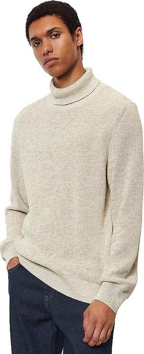 Produktbild Marc O'Polo Turtle Neck Pullover With Racking White Cotton (S)