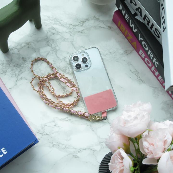 Actual product image PhoneLook Lanière/lacet élégante et sophistiquée universelle pour smartphone en similicuir et métal