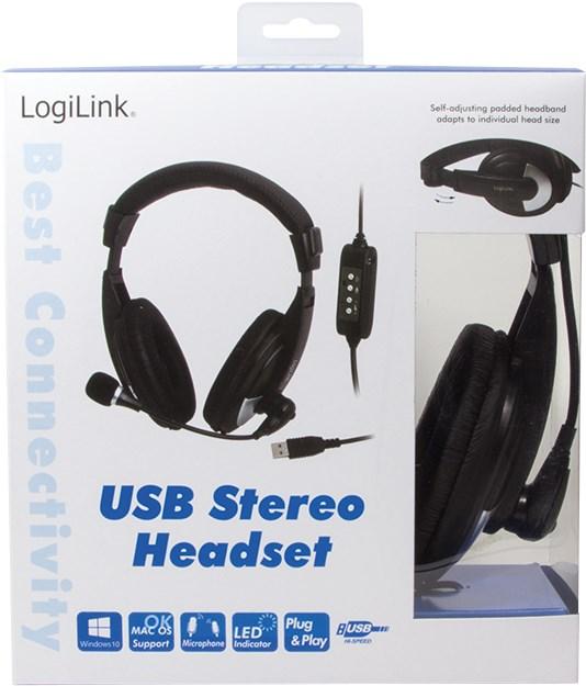 Immagine prodotto LogiLink Cuffie stereo USB (Cablato, USB-A)