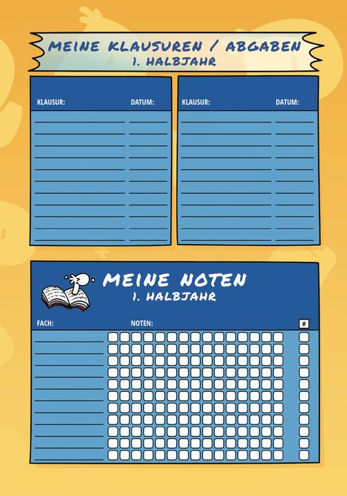 Actual product image School calendar 2025 (A5, Hardcover, German)
