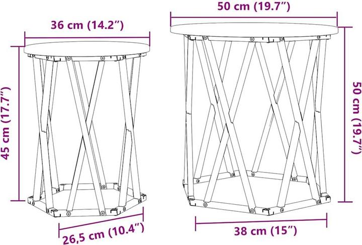 Actual product image VidaXL Coffee table (50 x 50 x 50 cm)