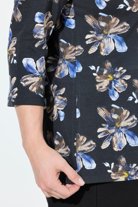 Produktbild Ulla Popken Shirt, A-Linie, V-Ausschnitt, 3/4-Arm (50, 52)