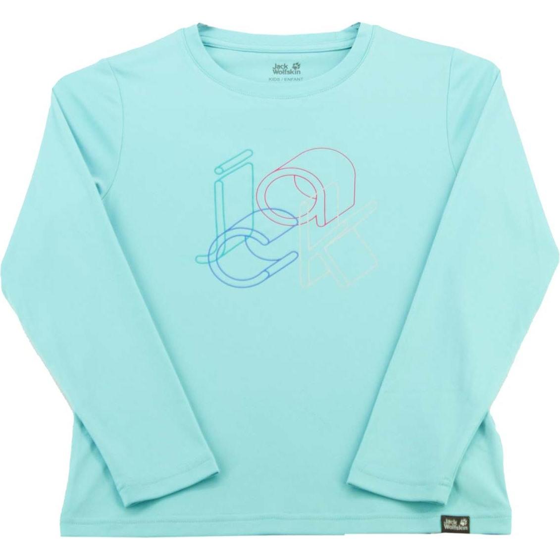 Jack Wolfskin, Herren, Shirt, Sunshine Hut Kinder UV-Shirt Langarm Shirt Outdoor, Blau, (128)