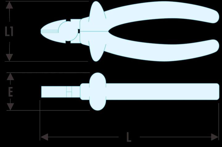 Actual product image Facom Side cutters (165 mm)