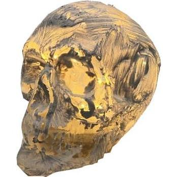 MICA Living Totenkopf mit LED - ca. 16 x 12 x 14 cm